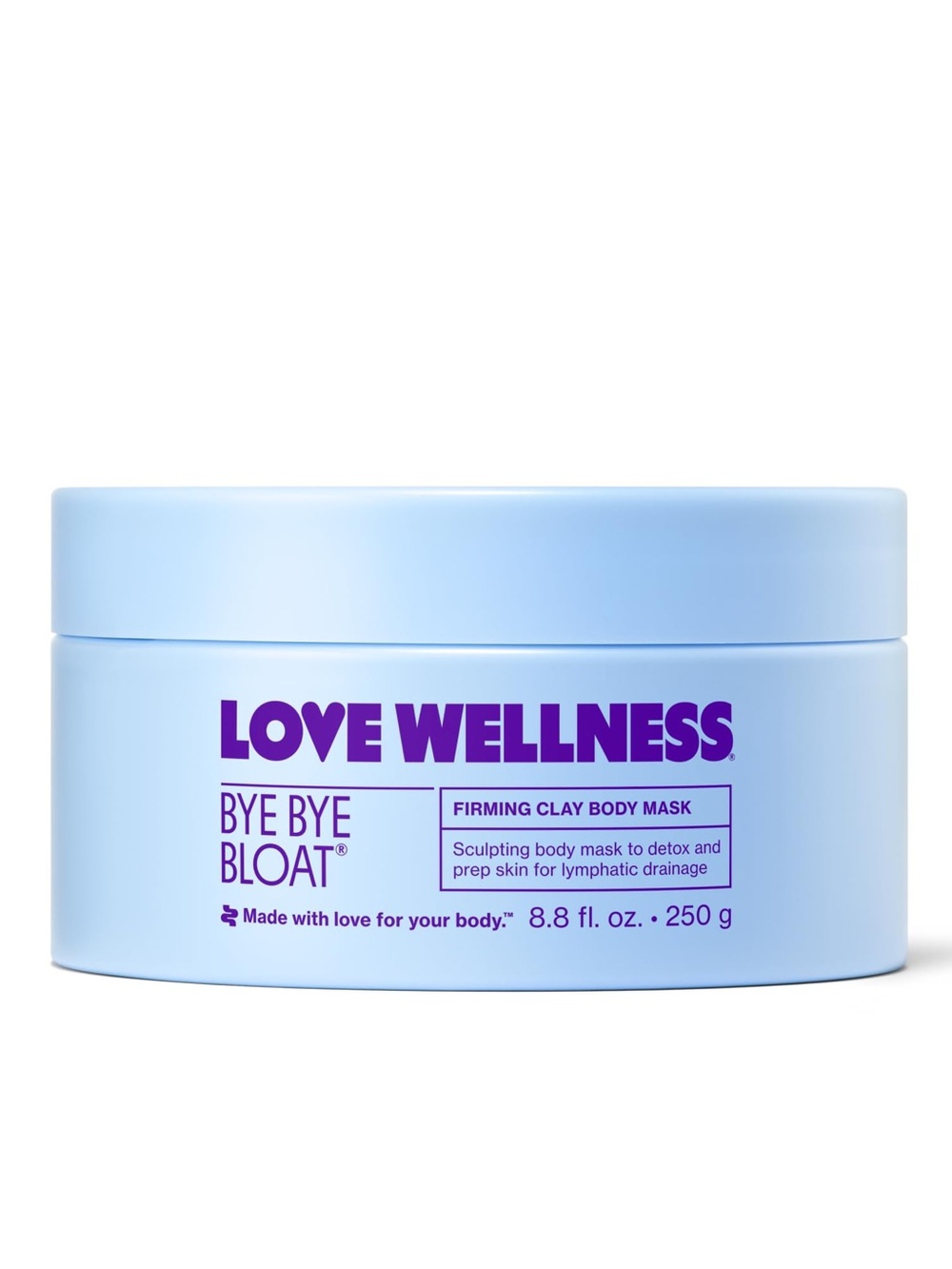 Love Wellness Bye Bye Bloat Firming Clay Body Mask — 8.8fl oz